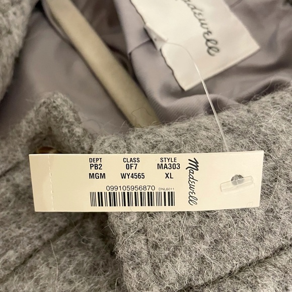 NWT Madewell Walton Shirt Jacket - Size XL - Picture 10 of 14